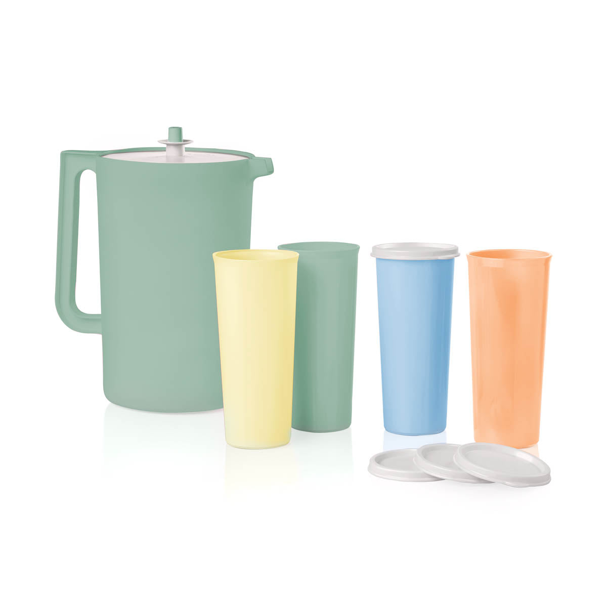 Tupper Ware Classic Sheer® Pitcher &amp; Tumbler Set (Dreamy Pastels)